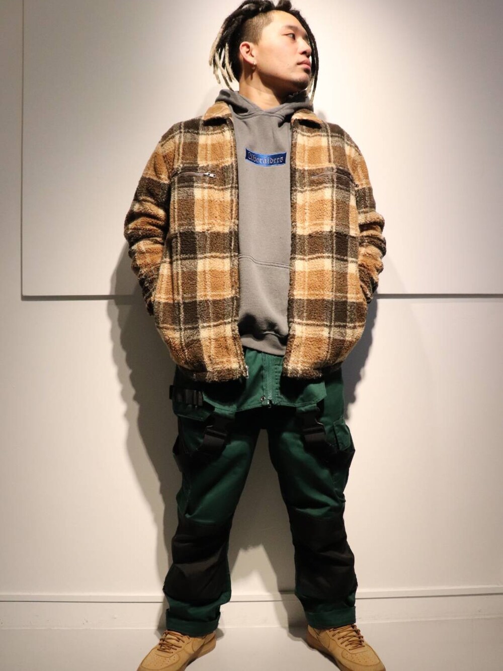 トップス PLEASURES Sherbert Zip Shirts PLEASURES（プレジャー）の「PLEASURES/プレジャーズ/SHERBET
