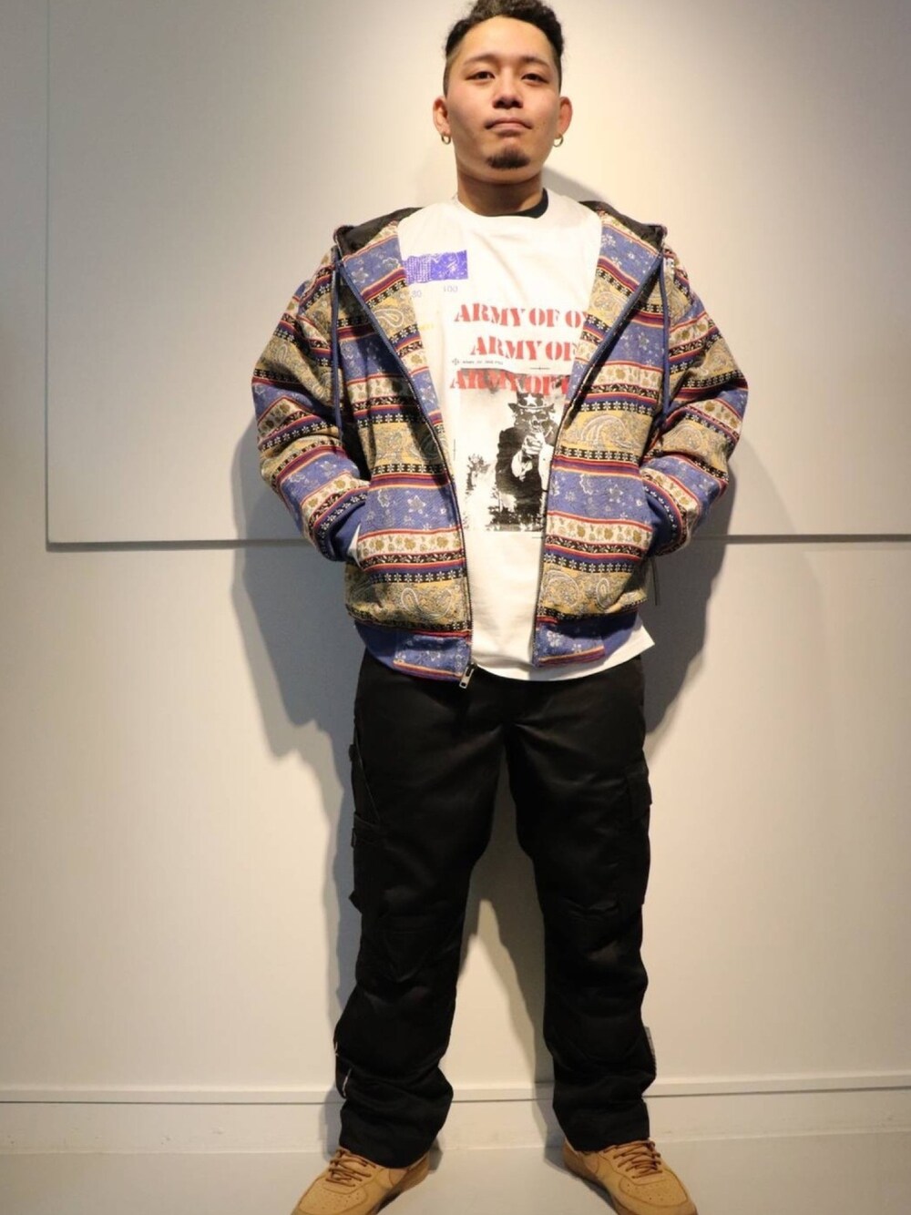 プレジャー PAISLEY HEAVY HOODY ペイズリーヘビーフーディブルゾン 