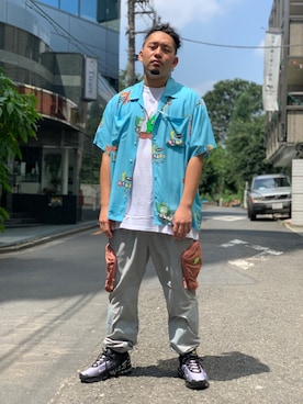 「Liberaiders（リベレイダース）のアイテム」を使った、ダイドウグチ☑️さん（メンズ・178cm）の夏コーディネート