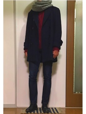 「RATTLE TRAP（ラトルトラップ）のアイテム（ブーツ）」を使った、ゆうとさん（メンズ・165cm）の冬コーディネート