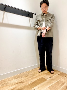 「FORK&SPOON」｜ながたさん（メンズ・178cm）の春コーディネート