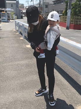 「ASICS（アシックス）のasics アシックス ファブレファーストSL3 (12-135) TUF123 0195 ホワイト/CPGL（スニーカー）」を使った、umisaato0114さん（レディース・155cm）の春コーディネート