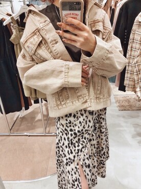 「EVRIS 」｜「アイテム（デニムジャケット）」を使った、YUUKA さん（レディース・162cm）の春コーディネート