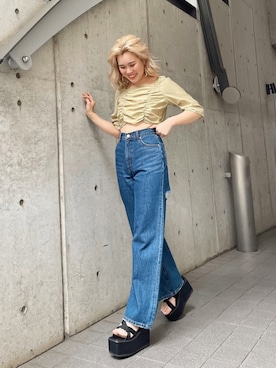 「アイテム（ピアス（両耳用））」を使った、YUUKA さん（レディース・162cm・20代）の春コーディネート