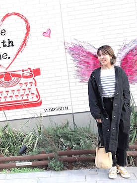 「CONVERSE TOKYO（コンバーストウキョウ）のアイテム（ジャケット/アウター）」を使った、Rieko Matsudaさん（レディース・160cm）の春コーディネート