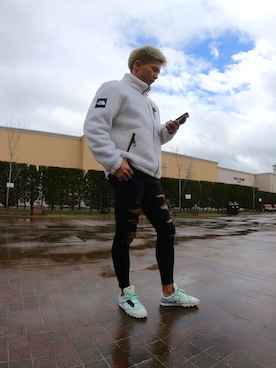 「ザノースフェイス」｜「アイテム（その他アウター）」を使った、かんじさん（メンズ・173cm）の春コーディネート