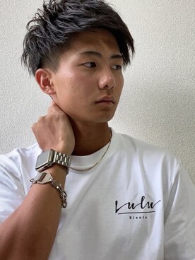 「off white（オフホワイト）のアイテム（アクセサリー）」を使った、かんじさん（メンズ・173cm）の夏コーディネート