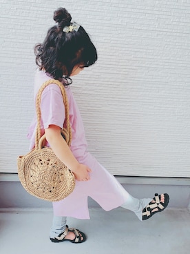 「CIAOPANIC TYPY（チャオパニックティピー）のアイテム（サンダル）」を使った、Yunn * さん（キッズ・126cm）の春コーディネート