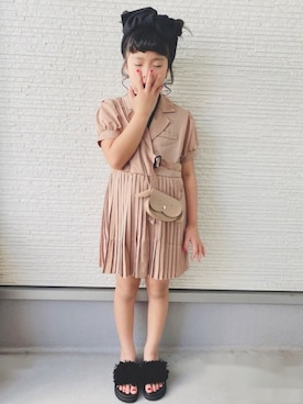「Three Four Time（ｽﾘｰﾌｫｰﾀｲﾑ）のアイテム」を使った、Yunn * さん（キッズ・126cm）の夏コーディネート
