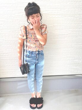 「CIAOPANIC TYPY（チャオパニックティピー）のアイテム（サンダル）」を使った、Yunn * さん（キッズ・126cm）の秋コーディネート