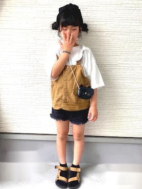 「Three Four Time（ｽﾘｰﾌｫｰﾀｲﾑ）のアイテム」を使った、Yunn * さん（キッズ・134cm）の春コーディネート