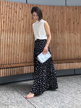 「LAURA DI MAGGIO（ローラディマッジオ）のアイテム」を使った、ゆっきーさん（レディース・153cm）の夏コーディネート