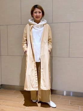 「green label relaxing（グリーンレーベルリラクシング）のアイテム（その他アウター）」を使った、ゆっきーさん（レディース・153cm）の春コーディネート