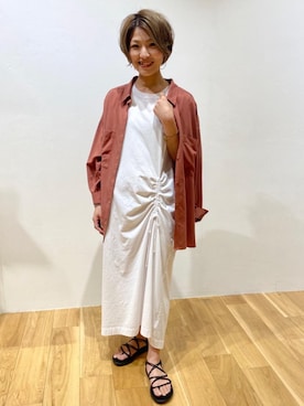 「ONE-PIECE」｜ゆっきーさん（レディース・153cm）の春コーディネート