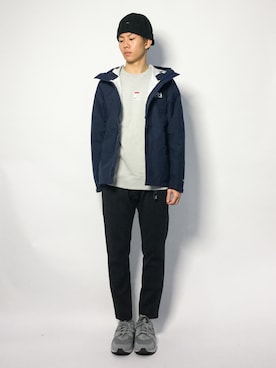 「FILA（フィラ）のアイテム（スウェット）」を使った、Ryoさん（メンズ・173cm）の冬コーディネート