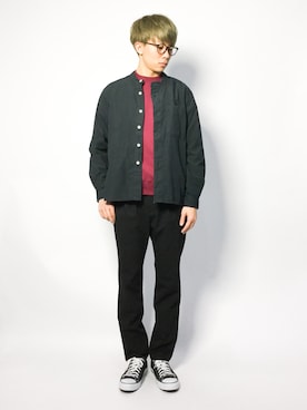 「FACTOTUM（ファクトタム）のアイテム（スウェット）」を使った、Ryoさん（メンズ・173cm）の冬コーディネート