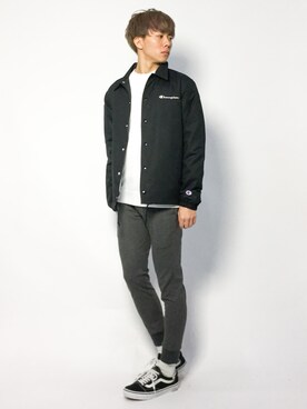 「JUNRED（ジュンレッド）のアイテム（その他アウター）」を使った、Ryoさん（メンズ・173cm）の冬コーディネート