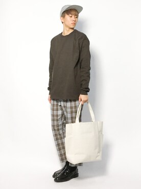 メンズのtシャツ カットソー ブラウン 茶色系 コーディネート Zozotown