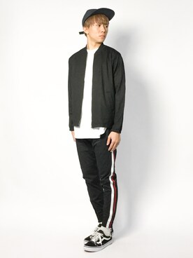 「MONKEY TIME（モンキータイム）のアイテム（その他パンツ）」を使った、Ryoさん（メンズ・173cm）の冬コーディネート