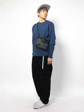 「Steven Alan（スティーブンアラン）のアイテム（スウェット）」を使った、Ryoさん（メンズ・173cm）の春コーディネート
