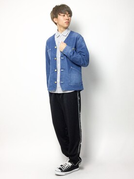 「Lee（リー）のアイテム（その他アウター）」を使った、Ryoさん（メンズ・173cm）の冬コーディネート