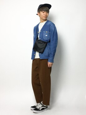 「Lee（リー）のアイテム（その他アウター）」を使った、Ryoさん（メンズ・173cm）の春コーディネート