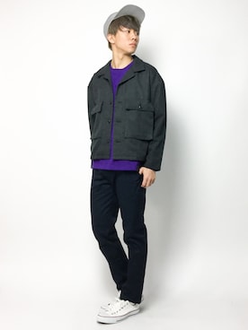 「CASPER JOHN AIVER（キャスパージョンアイバー）のアイテム」を使った、Ryoさん（メンズ・173cm）の春コーディネート