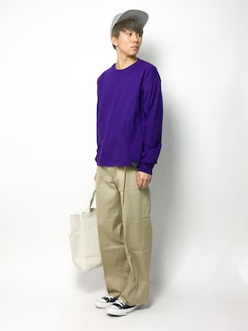 「CASPER JOHN AIVER（キャスパージョンアイバー）のアイテム」を使った、Ryoさん（メンズ・173cm）の春コーディネート