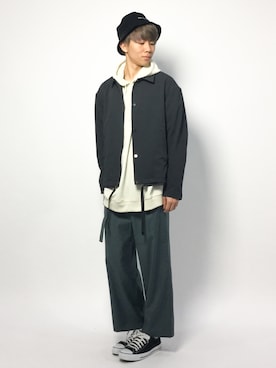 「LIDNM（リドム）のアイテム（ジャケット/アウター）」を使った、Ryoさん（メンズ・173cm）の春コーディネート