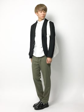 「THE CASUAL（カジュアル）のアイテム（テーラードジャケット）」を使った、Ryoさん（メンズ・173cm）の春コーディネート