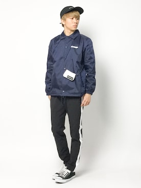「XLARGE（エクストララージ）のアイテム（ナイロンジャケット）」を使った、Ryoさん（メンズ・173cm）の春コーディネート