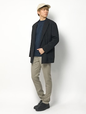 「koe（コエ）のアイテム（スウェット）」を使った、Ryoさん（メンズ・173cm）の春コーディネート