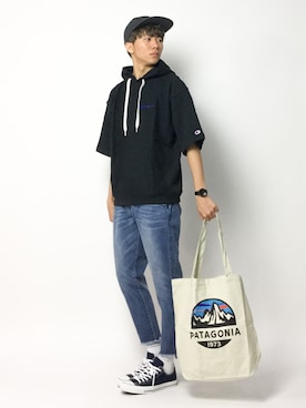 「FREAK'S STORE（フリークスストア）のアイテム（帽子）」を使った、Ryoさん（メンズ・173cm）の春コーディネート
