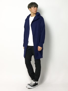 「MONKEY TIME（モンキータイム）のアイテム（トップス）」を使った、Ryoさん（メンズ・173cm）の春コーディネート