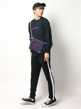 「FREAK'S STORE（フリークスストア）のアイテム（バッグ）」を使った、Ryoさん（メンズ・173cm）の春コーディネート