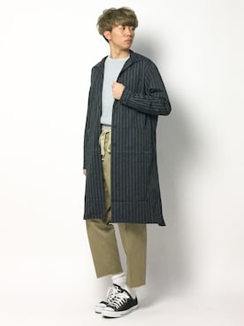 「カットオフ」｜「アイテム（その他アウター）」を使った、Ryoさん（メンズ・173cm）の春コーディネート