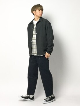 「Steven Alan（スティーブンアラン）のアイテム（チノパンツ）」を使った、Ryoさん（メンズ・173cm）の春コーディネート