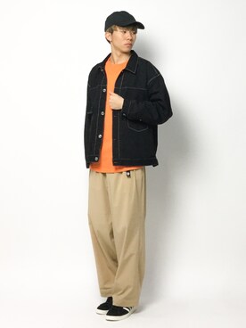 「MONKEY TIME（モンキータイム）のアイテム（ジャケット/アウター）」を使った、Ryoさん（メンズ・173cm）の春コーディネート