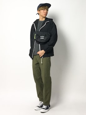 「orcival」｜「アイテム（ブルゾン）」を使った、Ryoさん（メンズ・173cm）の春コーディネート