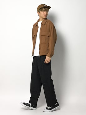 「Steven Alan（スティーブンアラン）のアイテム（チノパンツ）」を使った、Ryoさん（メンズ・173cm）の春コーディネート