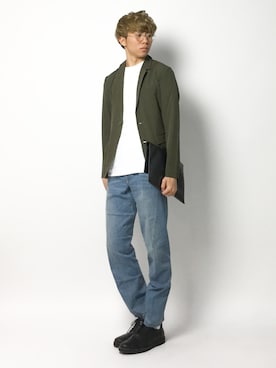 「NAVAL（ナバル）のアイテム（ジャケット/アウター）」を使った、Ryoさん（メンズ・173cm）の春コーディネート
