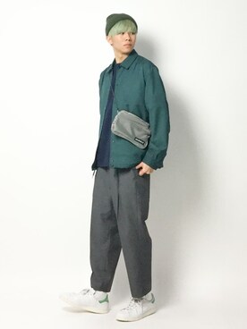 「STUDIOUS（ステュディオス）のアイテム（スウェット）」を使った、Ryoさん（メンズ・173cm）の春コーディネート