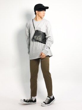 「FREAK'S STORE（フリークスストア）のアイテム（帽子）」を使った、Ryoさん（メンズ・173cm）の春コーディネート