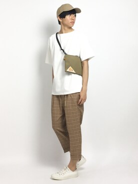 「MONKEY TIME（モンキータイム）のアイテム（その他パンツ）」を使った、Ryoさん（メンズ・173cm）の春コーディネート