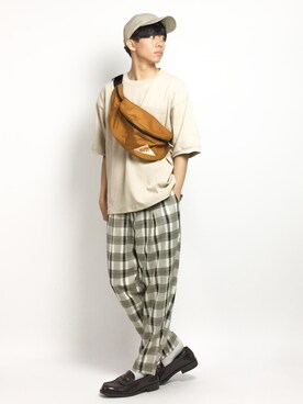 「FREAK'S STORE（フリークスストア）のアイテム（バッグ）」を使った、Ryoさん（メンズ・173cm）の夏コーディネート