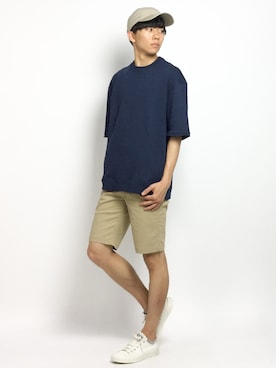 「FACTOTUM（ファクトタム）のアイテム（スウェット）」を使った、Ryoさん（メンズ・173cm）の夏コーディネート