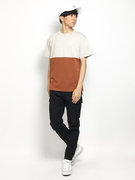 「Dickies（ディッキーズ）のアイテム（帽子）」を使った、Ryoさん（メンズ・173cm）の夏コーディネート