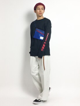 しまむら シマムラ のtシャツ カットソーを使ったメンズ人気ファッションコーディネート ユーザー ショップスタッフ Wear