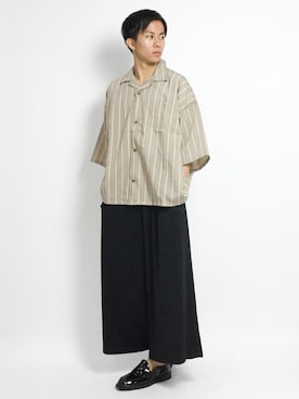 「GGD（ジージーディー）のアイテム（パンツ）」を使った、Ryoさん（メンズ・173cm）の夏コーディネート