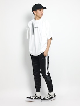 「FILA（フィラ）のアイテム（パンツ）」を使った、Ryoさん（メンズ・173cm）の夏コーディネート